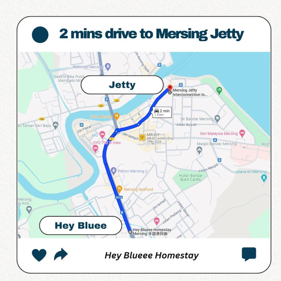 Hey Blueee ~ 5Mins Jetty/Netflix/Games/Youtube Mersing Ngoại thất bức ảnh